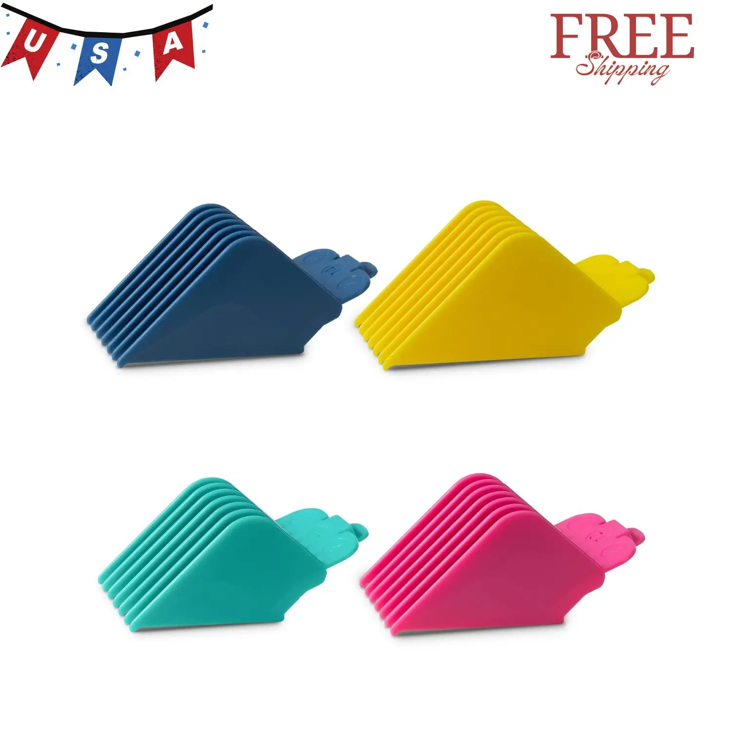 Clipper Guards 16 14 12 10 Compatible with Most Wahl Clippers 1.25", 1.5", 1.75" & 2"