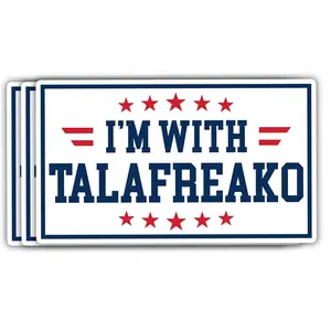 I'm with Talafreako Funny Texas Pride 2026 Senate Waterproof Vinyl Sticker Political Activist Social Justice Decal NL8