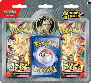 Pokemon TCG Mega Evolution: Ascended Heroes 2-Pack Blister with Random Promo Card (Non-Sports Trading Card Pack)