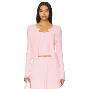 MAJORELLE Lenda Cardigan in Baby Pink