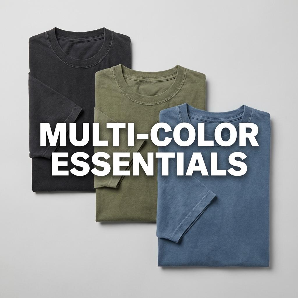 5 Pack Men's Cotton T-Shirts Oversized Unisex Short Sleeves Casual Loose Wash Solid Basic Tee Tops Sports T-shirt, regular fit, casual and stylish T-shirt, suitable for everyday wear, a men's top suitable for all seasons.