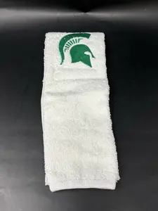 Michigan State Spartans White Football College Game Towel Football Cotton New