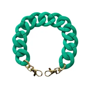 Teal Matte 38cm Purse Chain