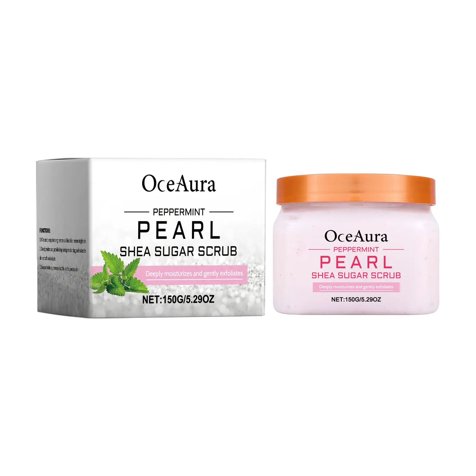 OceAura Pearl Buff  Silky Skin Prep  Touch-Me Vibe Guaranteed!entle Peppermint Scrub  Exfoliate WITHOUT Burns  Baby-Soft Skin!