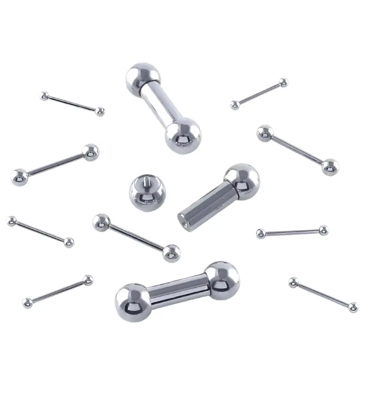 ASTM F136 Titanium Internally Threaded Barbell