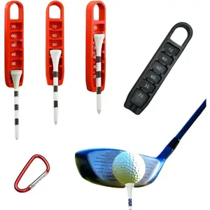 Portable 3D Printed Golf Tee Elevator Height Adjuster, 20-70mm Precision Golf Tee Setter for Accurate Placement and Improved Game Performance