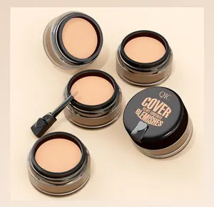 Matte Concealer Cream Waterproof, Smooth Full Coverage Face Corrector, Lightweight Blendable Formula for Under Eye Dark Circles and Spots, Natural Finish for Office Makeup, Party, Vacation Flawless Enhance