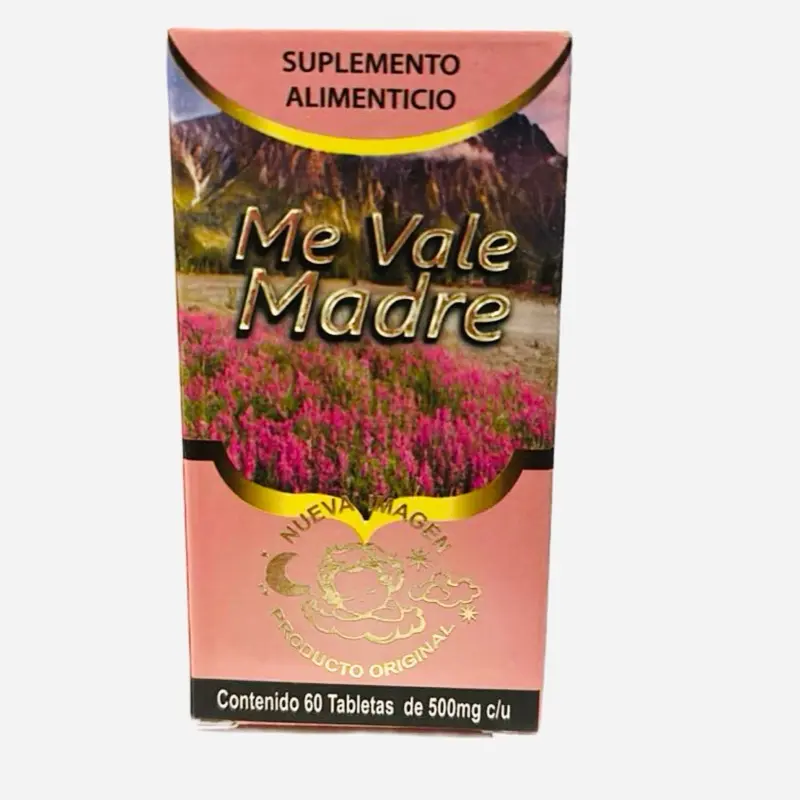 Me Vale Madre Caps Dietary Supplement - 30 x 500mg Tablets with Vitamin B1, B12, Glutamic Acid, Chamomile, Zinc, Mint - Nutrition & Wellness Support for Fitness Health