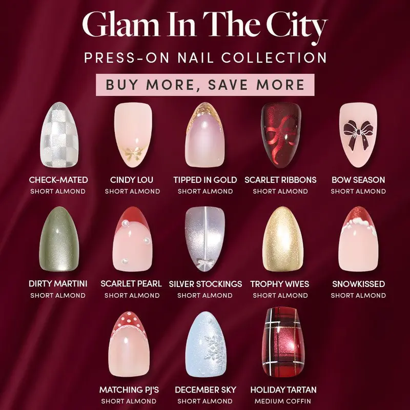 Glamnetic Glam In The City Press-On Nail Collection
