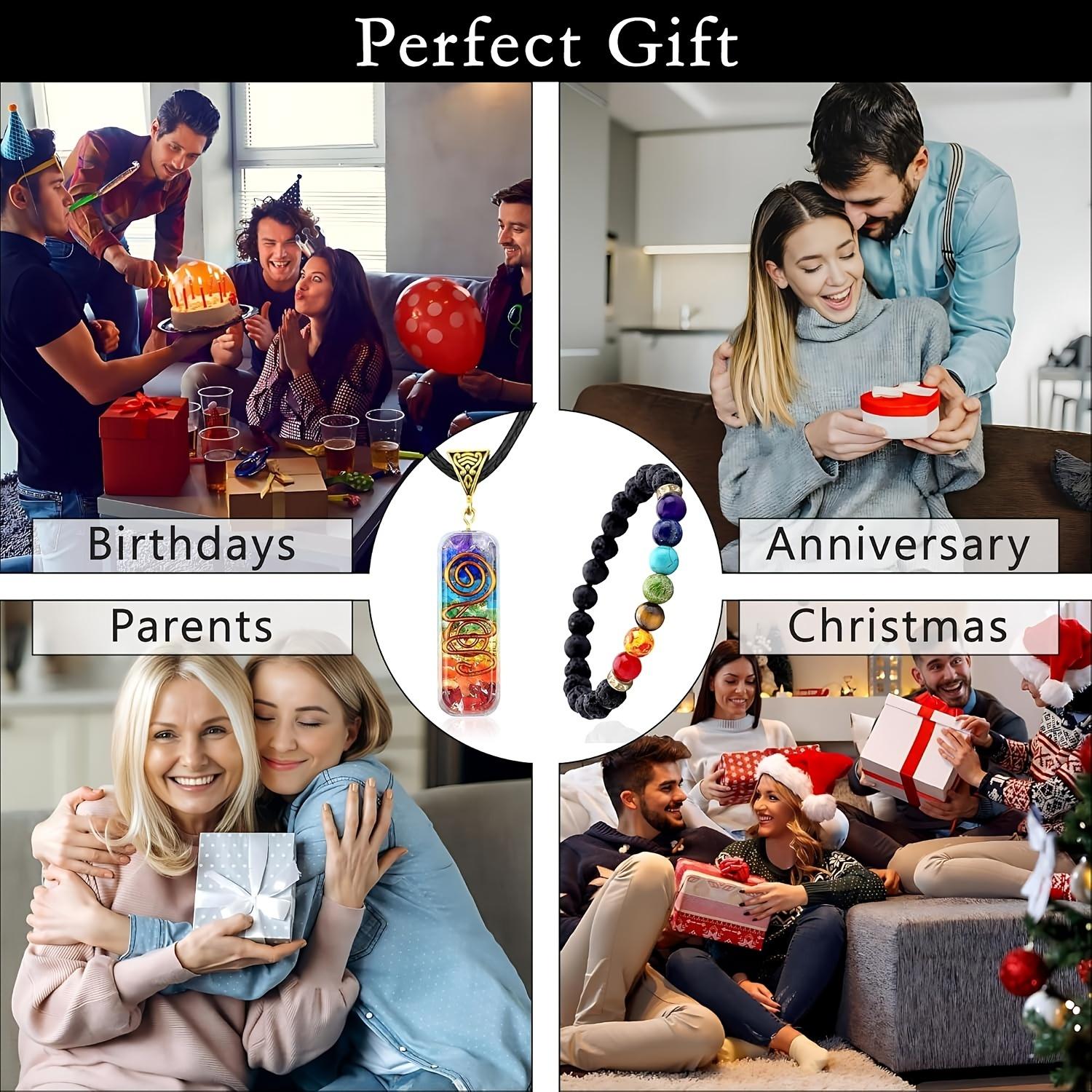 7 Chakra Natural Stone Beaded Necklace – Healing Crystal Reiki Pendant for Energy Balance, Yoga Meditation Jewelry, Spiritual Gift for Women Men 7 Chakra Natural Stone Beaded Necklace – Healing Crystal Reiki Pendant for Energy Balance, Yoga Meditation Jewelry, Spiritual Gift for Women Men