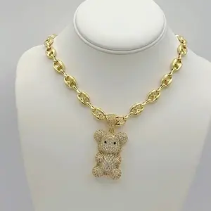 Rodriguezjewelry # 2502 Necklace ( 20 inches - 8 mm width ) # 915 Pendant