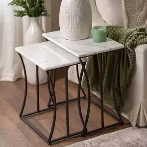 Marble Nesting Accent Tables, Set of 2
