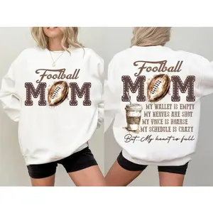 Football Mom My Wallet is Empty Sweatshirt, Football Mom Sweatshirt, Football vibes Sweatshirt, Football Sweatshirt, Funny Football Mom Sweatshirt