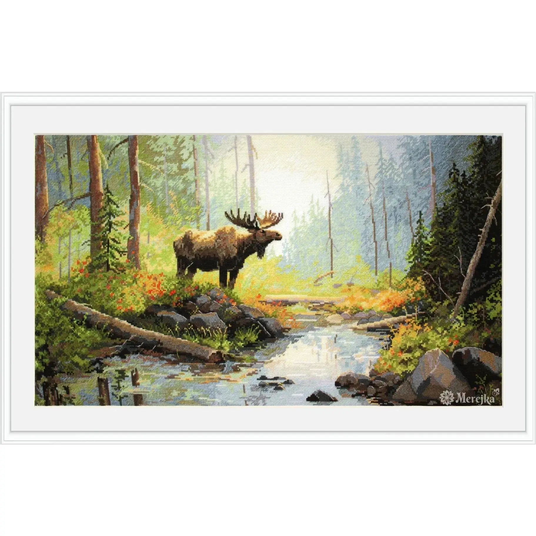 Woodland Morning Counted Cross Stitch Kit by Merejka K-245