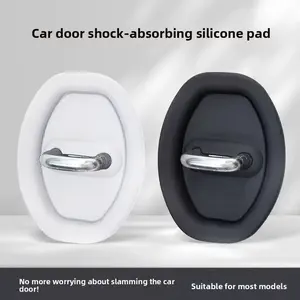 Auto Door Shock Absorbing Silicone Pad for Lock Cover, Latch Guard and Door Protector Auto Door Shock Absorbing Silicone Pad for Lock Cover, Latch Guard and Door Protector