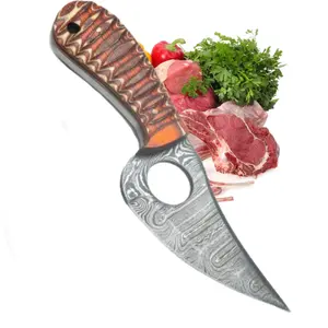 Viking knife Chef Japan Kitchen Meat Cleaver Butcher Boning Knife with Sheath, Kitchen Meat Cleaver Butcher, Handmade Forged Knife for Meat Cutting