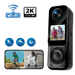 2K 360° Action Camera， 8x zoom，Clear video and audio.，Features panoramic shooting,, loop recording, WiFi sync. Portable vlog camera.