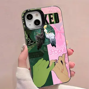 Wicked Witch TPU white and Black Phone Case, Shockproof with Lens Protection, Compatible with iPhone 17 16 15 14 13 12 11 Air Pro Max Plus Colorful Cellphone Casing