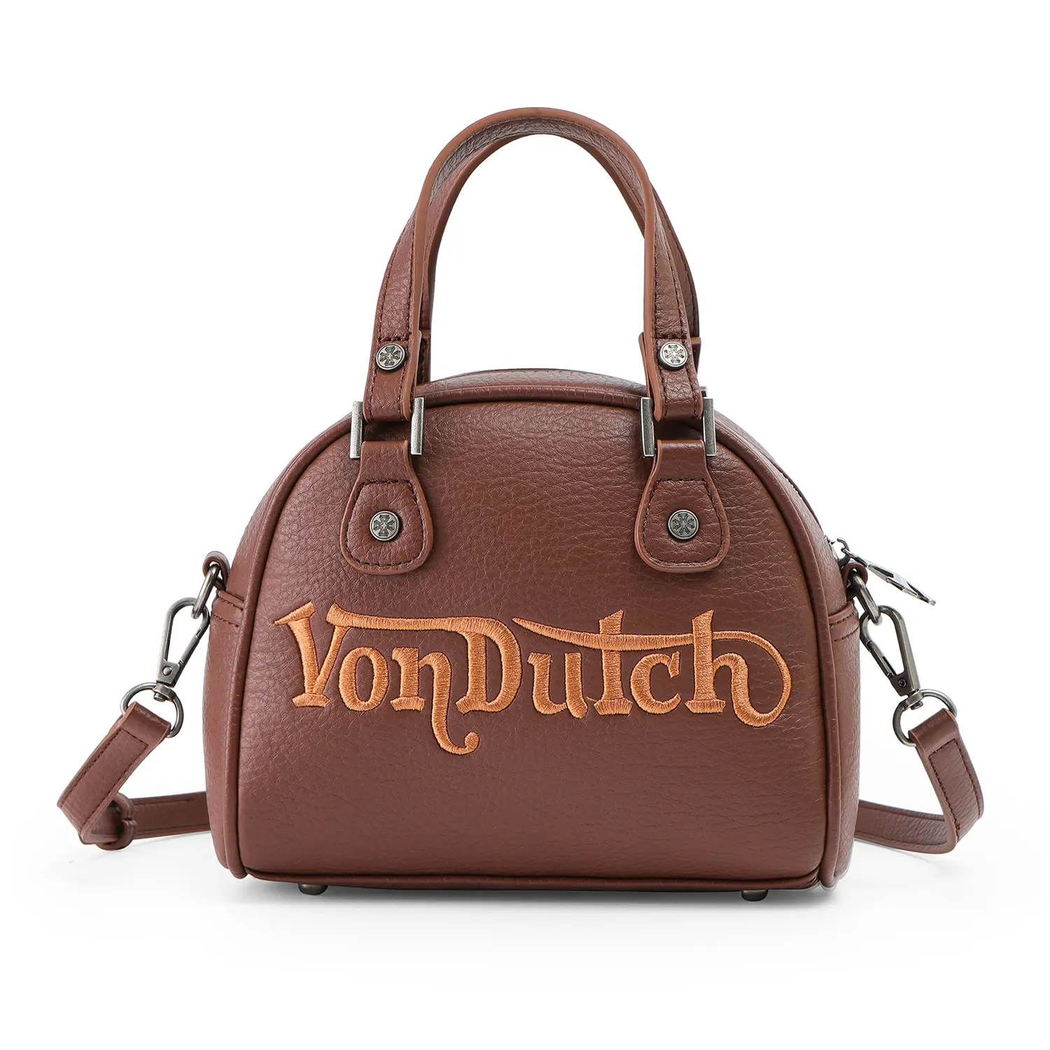 Von Dutch Chopper Cross Bowling Bag-Brown