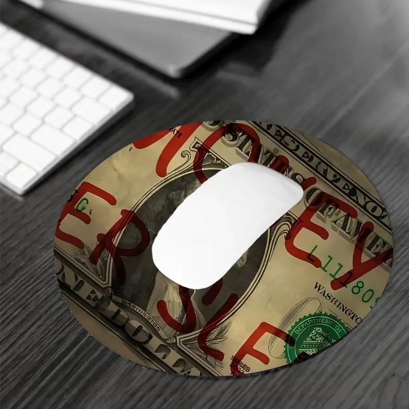 Funny Dollar Pattern Design Mouse Pad, Large Gaming Mouse Pad, Aesthetic Desktop Decoration Protective Pad, Non-slip Rubber Pad for Laptop, Desktop Computer Games