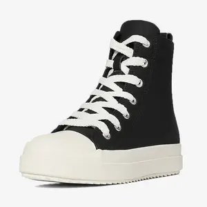 CELNEPHO Womens High Top Sneakers Lace Up Comfort Platform Walking Canvas Shoes with Zipper Dress Shoes