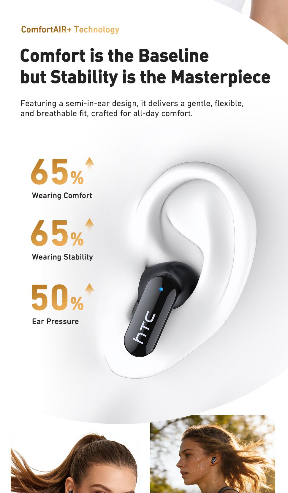 HTC NE71 Mini In-Ear True Wireless Earbuds - Bluetooth 6.0, Rechargeable, Waterproof, Touchscreen, Call-Ready Mic, Volume Control, Built-in Headset, Long Battery Life, for Office, Sports HTC NE71 Mini In-Ear True Wireless Earbuds - Bluetooth 6.0, Rechargeable, Waterproof, Touchscreen, Call-Ready Mic, Volume Control, Built-in Headset, Long Battery Life, for Office, Sports