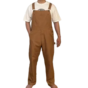 Men’s Dungarees Bib and Brace Jumpsuit Heavy Duty Overall Workwear Pants