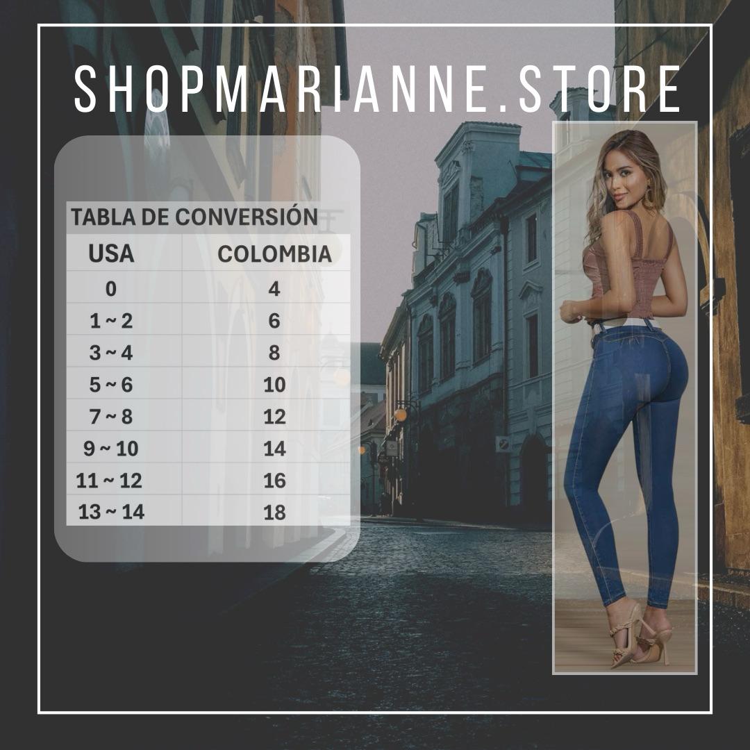 1753 JEANS COLOMBIANO DELUXE Womenswear Bottom Push Up Style Streetwear Denim