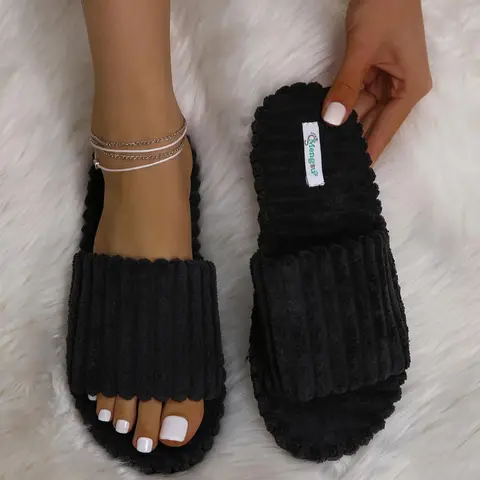 Solid Color Soft Thick Sole Slippers for Women, Girls Birthday Gift, Casual Comfortable Home Slippers for Indoor and Outdoor Wear, Basic Home Slippers, Thick Bottom Slippers, House Slippers