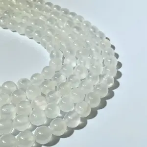 [Natural Jade Beads 100pcs] Natural Jade Round Beads, Green Jade Loose Beads, DIY Bracelet Accessories, Beads Wholesale