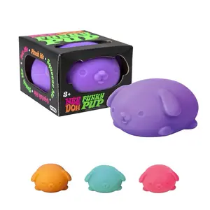 Schylling NeeDoh Funky Pup Stress Relief Fidget Toy, Durable Silicone, Portable Tactile, Unisex Classic Novelty Toy