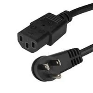 Startech PXTR1016 6 ft. Right-Angle NEMA 5-15P to C13 Power Cord