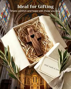 Wooden Cross Anxiety Relief Fidget Set – Portable Stress Relief Toy & Spiritual Home Decor for Mindfulness