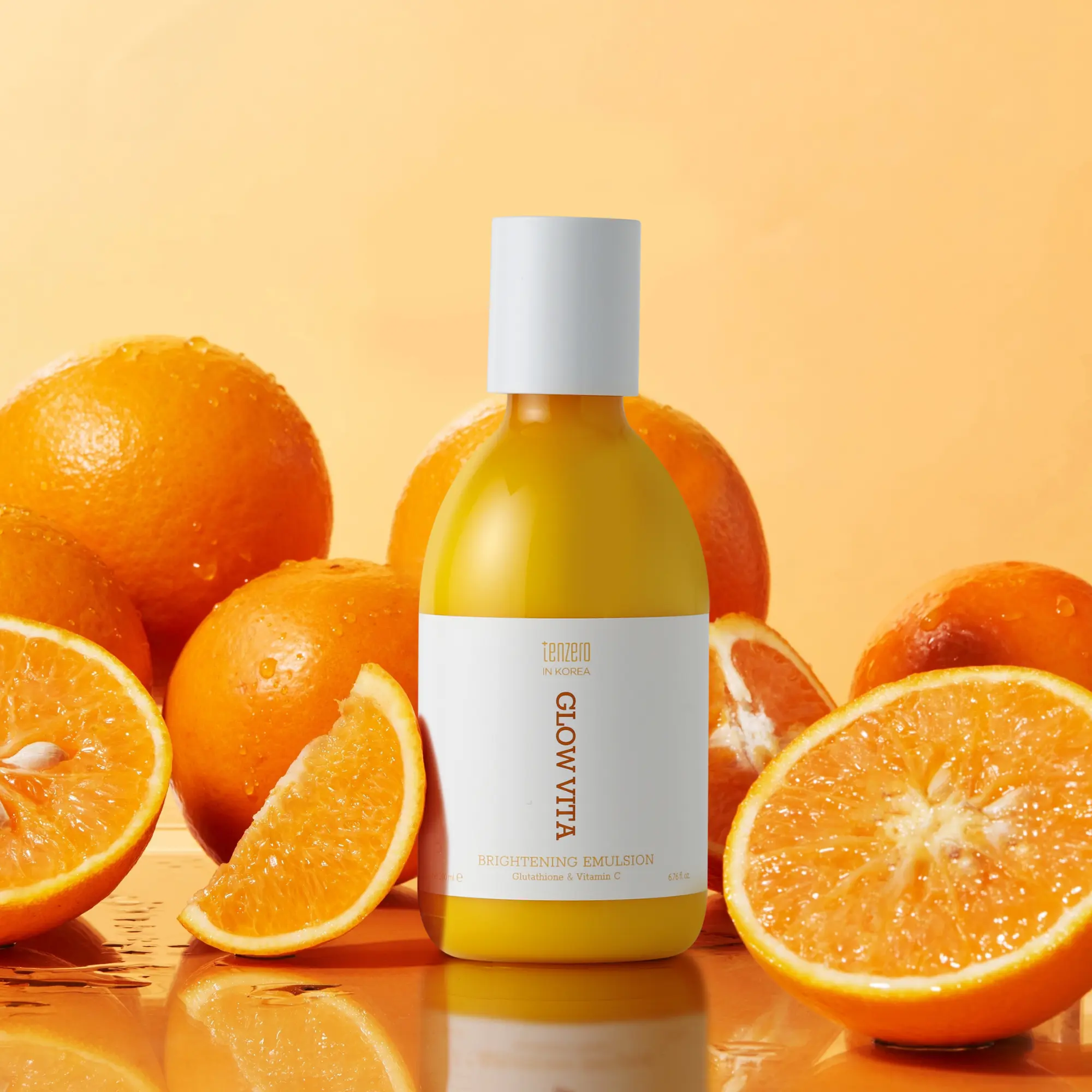 tenzero glutathione Tenzero】Glow Vita Brightening Emulsion | Vitamin C + Niacinamide |  Lightweight Brightening & Moisturizing Lotion | 200 ml / 6.76 fl. oz
