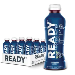 Ready Protein Water - Blueberry, 12 Pack - 20g of Protein