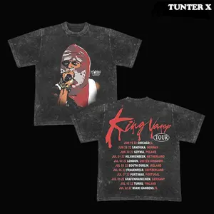 Retro Vintage Limited Back Print Playboi T-Shirt-Playboy Carti T-Shirt, Unisex Oversize Rap Acid Washed Heavyweight Cotton Tshirt, Gift For Rap Fan, Rap Lover