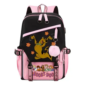 Viral TikTok Scooby-Doo Anime Backpack 2025! Full-Print Design + 17" Laptop Compartment  Waterproof & 3 Quick-Access Pockets for School/Con/Travel