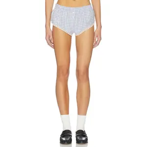 Cou Cou Intimates The Boxette in Blue Check