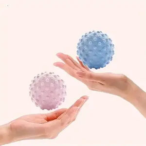 Random Color Acupoint Foot Massage Ball Set, 2 Counts/set Handheld Foot Rolling Ball, Yoga Foot Massage Ball Roller for Muscle Relief