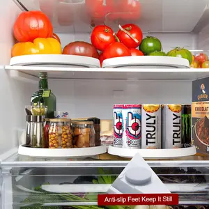 【Clearance sale】2 Pack Lazy Susan Organizer for Cabinet - Upgraded 10" Organizer for Spice Storage and Easy Accessibility Racks