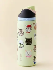 Owala 32oz FreeSip Water Bottle Cat Collage Catwala, Urban Outfitters Exclusive, Leak Proof Stainless Steel Tumbler for Everyday Hydration Travel Gym and School