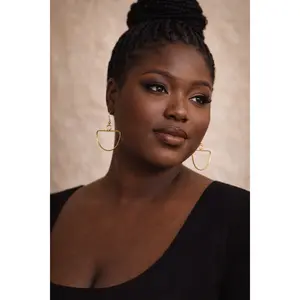 Nairobi Glow Brass Earrings