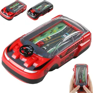 Mini Race Cars for Classroom Prizes, Mini Racing Adventure Car Mini Car Steering Wheel Toy for Kids Musical Driving Game Interactive Simulation Toy Party Favors for Kids 4-8 Years Old