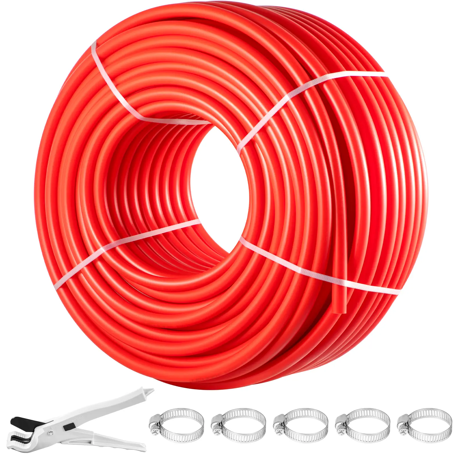 【DealsForYouDays】VEVOR PEX Pipe 1 Inch x 500 FT PEX TubingNon Oxygen Barrier Red PEX-B PipeFlexible PEX Water Line for RV Sewer HosePlumbingRadiant Heating