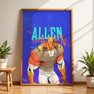 Allen the Alien Art Print: Invincible Comic Book Superhero Decor, Invincible Superhero Wall Art Print, Comic Book Fan Gift, Unique Home Decor, Galaxy Poster Print,Invincible Superhero Unframe Poster, Mark Grayson Art Print, Emotional Comic Print