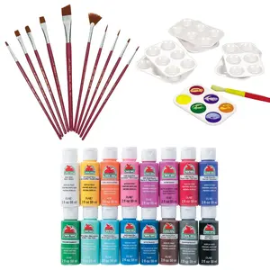 Bulk 38 Pc. Apple Barrel<sup>®</sup> Acrylic Paint & Paintbrush Kit