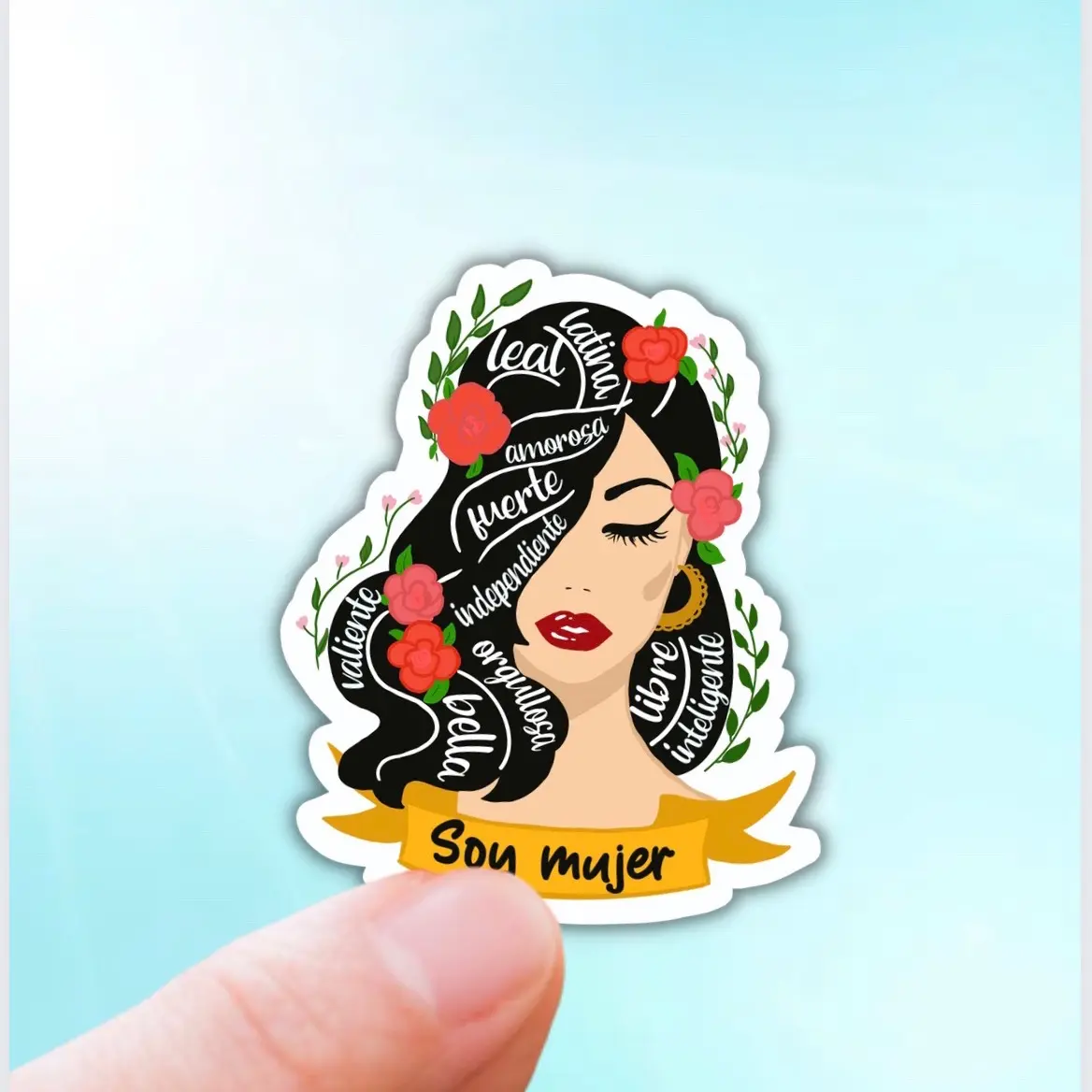 Woman latina vinyl sticker Woman latina vinyl sticker