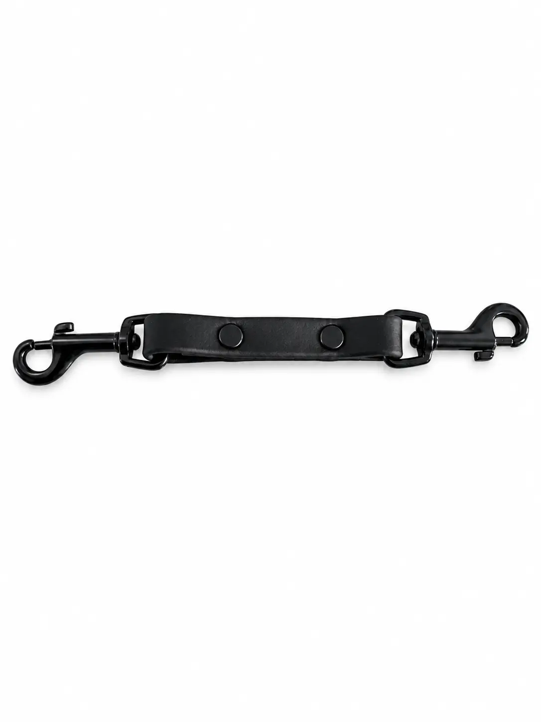 BioThane® Backup Safety Strap for Prong Collar – Black with Black Hardware