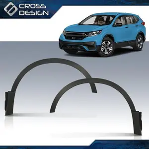 CROSSDESIGN Whee Fender Flares Trim Fit For 17-22 Honda CR-V Front Driver & Passenger Side LH RH  Pair