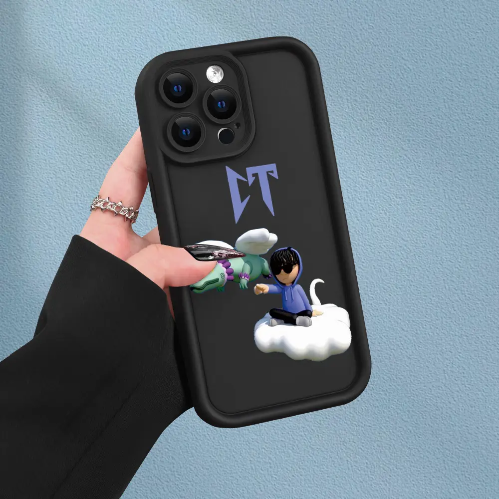 CT Sad Boy Aesthetic Custom Smartphone Case - Lightweight Shockproof Cellphone Shell, Cute Design Phone Accessories for iPhone 7/8/11/12/13/14/15/16/17 Pro Max, Suitable for Easter, Christmas